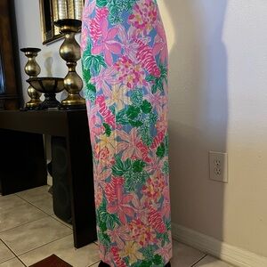 Lilly Pulitzer Pink and Green Floral Dress